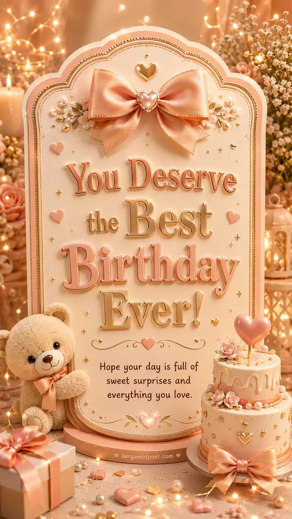 Birthday Card — You Deserve the Best Birthday Ever