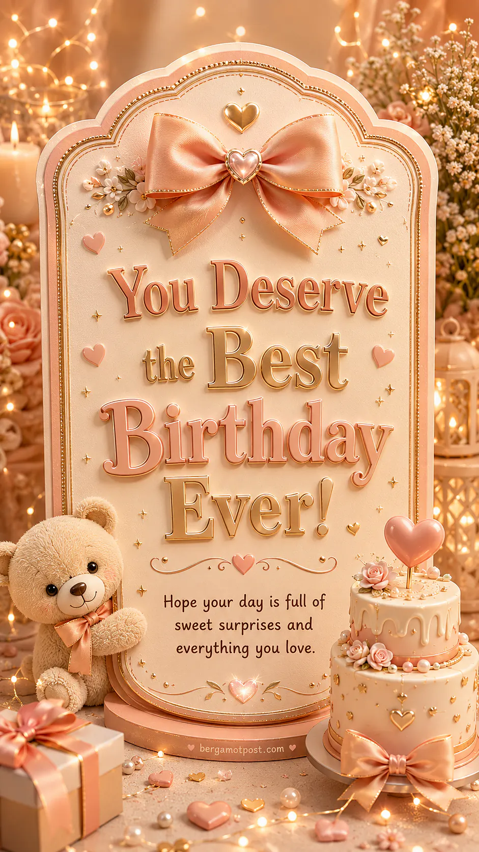 Birthday Card — You Deserve the Best Birthday Ever