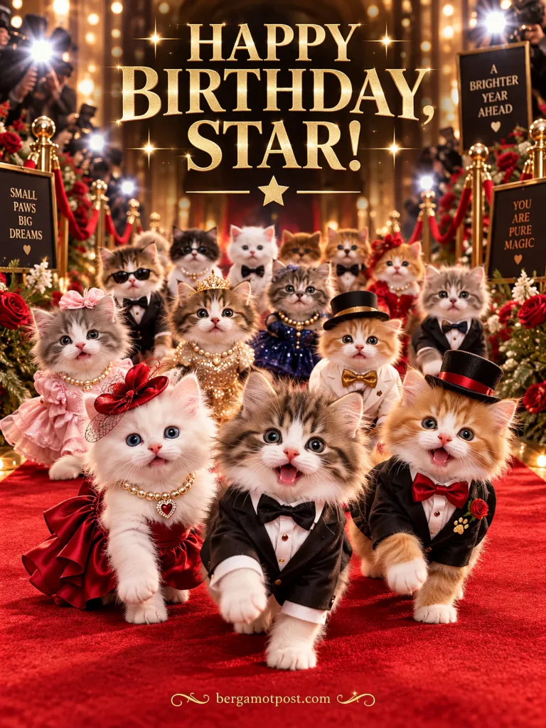 Happy Birthday, Star! — Red Carpet Kittens Video Card